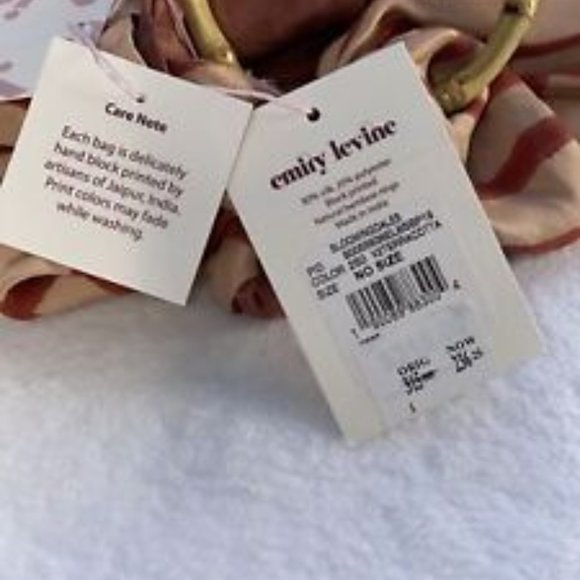 Emily Levine Silk Dumpling Bag, NWT - Picture 6 of 6
